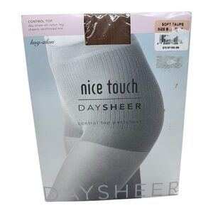 Vintage Sears Nice Touch Day Sheer control top Pantyhose Soft Taupe Size B